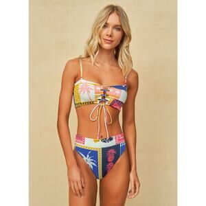 Maaji Paradise Postals Cyprus Bikini Top NWT SIZE S M L